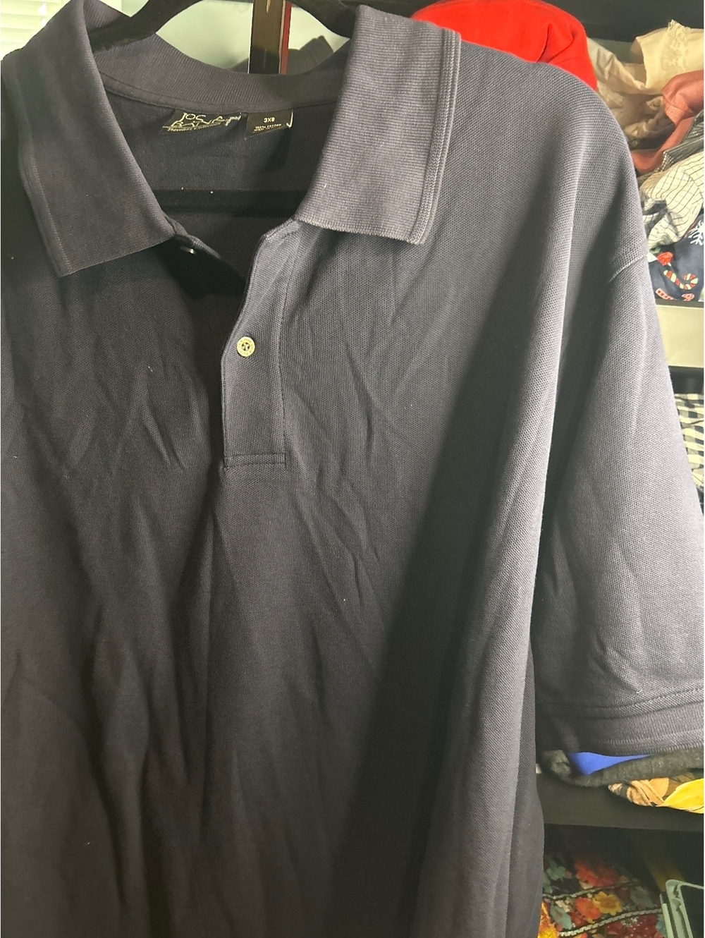 Jos. A. Bank Traveler's Collection Navy Blue Polo Shirt 3XB